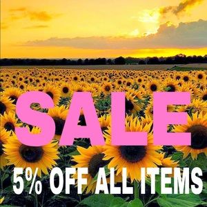 5% OFF ALL ITEMS IN CLOSET!! OR MAKE AN OFFER!!